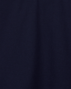 Kid 3-Pack Pique Uniform Polo Shirts - Navy, image 3 of 3 slides