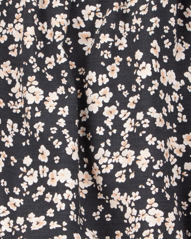 Toddler 2-Piece Square Neck Floral Top & Drawstring Skirt Set, image 3 of 7 slides