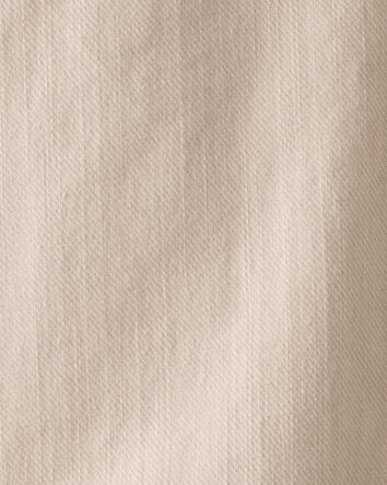 Toddler Boy Hooded Denim Jacket - Khaki, 