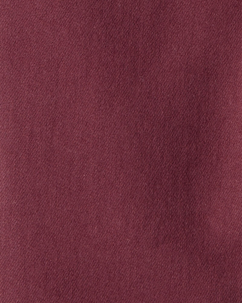 Baby Boy  Pull-On Slim Fit Pants - Red, image 3 of 4 slides