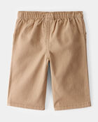 Baby Twill Bow-Tie Wide Leg Shorts - Taupe, image 2 of 4 slides