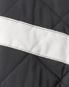 Toddler Girl Color Block Puffer Jacket - Black, image 4 of 5 slides