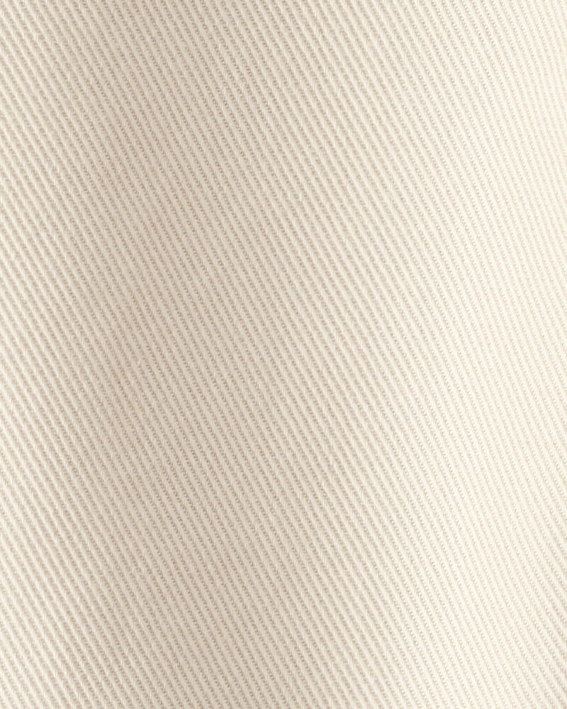 Baby Boy  Tapered Twill Pants - Cream, image 2 of 3 slides