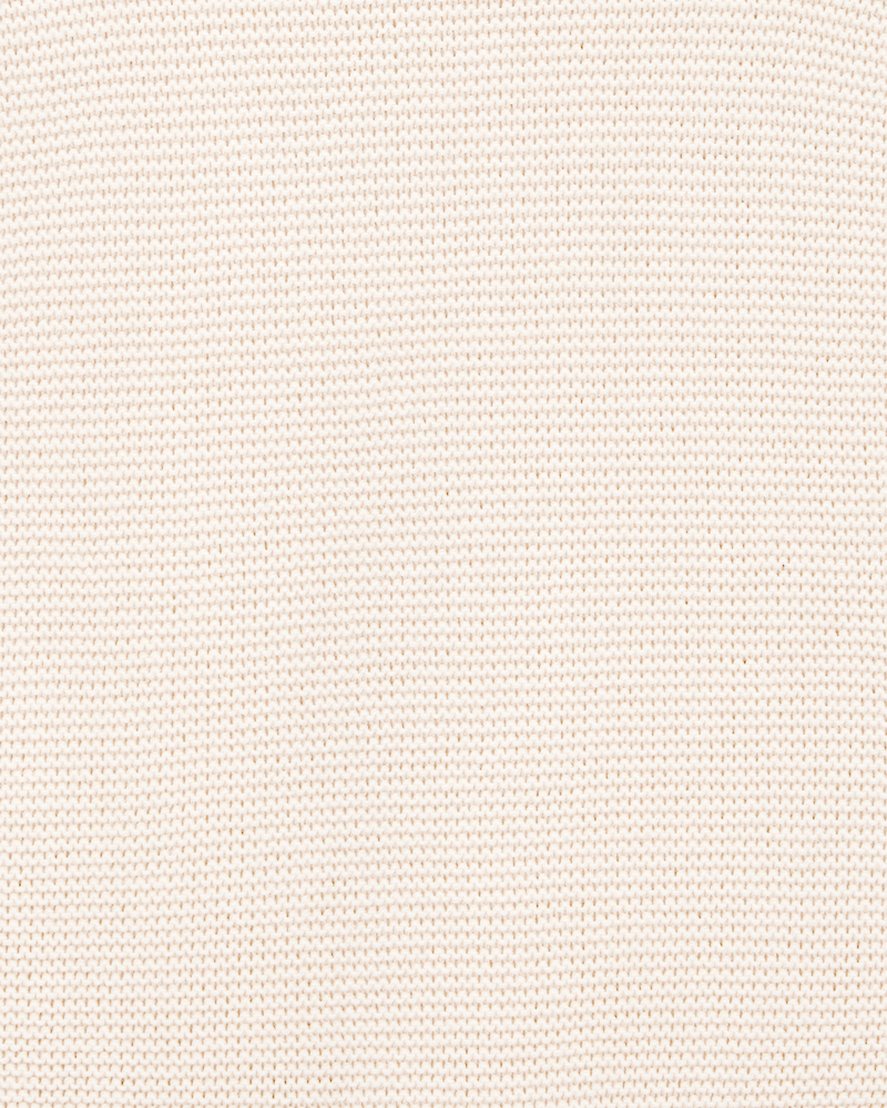 Baby Girl Flutter-Sleeve Rib Tank - White, image 2 of 3 slides