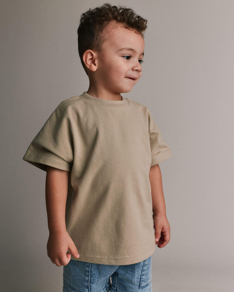 Toddler Premium Dolman Tee - Tan, image 1 of 5 slides