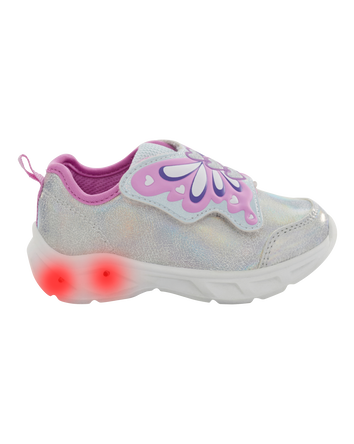 Toddler Butterfly Light-Up Sneakers, 