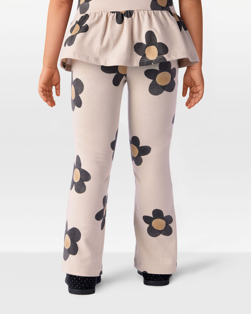 Toddler Girl 2-Piece Flower Print Top & Floral Leggings Set - Multi, image 8 of 8 slides