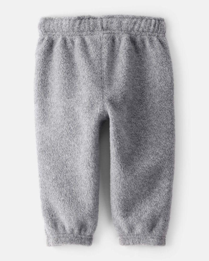 Baby Boy Fleece Joggers - Grey, image 2 of 4 slides