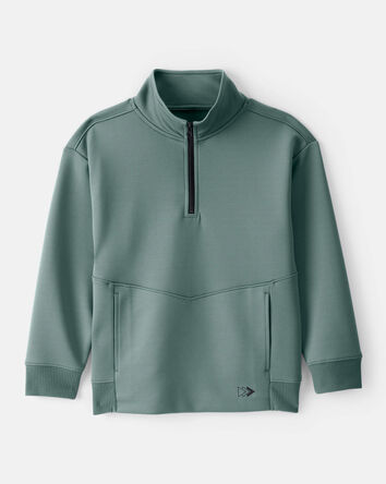 Boys Quarterzip Pullover - Green, 