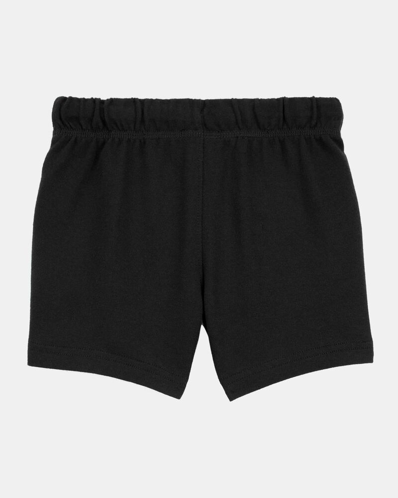 Baby Boy Pull-On French Terry Shorts - Black, image 2 of 4 slides