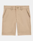 Kid 3-Pack Ponte Knit Uniform Pants - Khaki, image 2 of 4 slides
