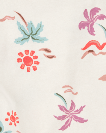 Baby Beach Print Cotton Romper, 