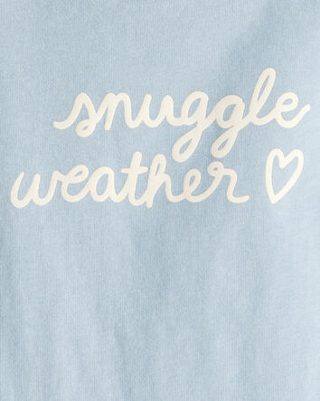 Baby Girl Snuggle Weather Long-Sleeve Graphic Bodysuit - Blue, 