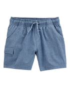 Toddler Everyday Quick Dry Shorts - Blue, image 1 of 8 slides