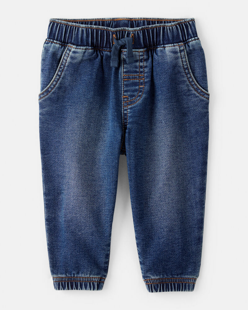 Baby 2-Piece Acorn Button-Down Shirt & Pull-On Denim Pant Set, image 2 of 5 slides