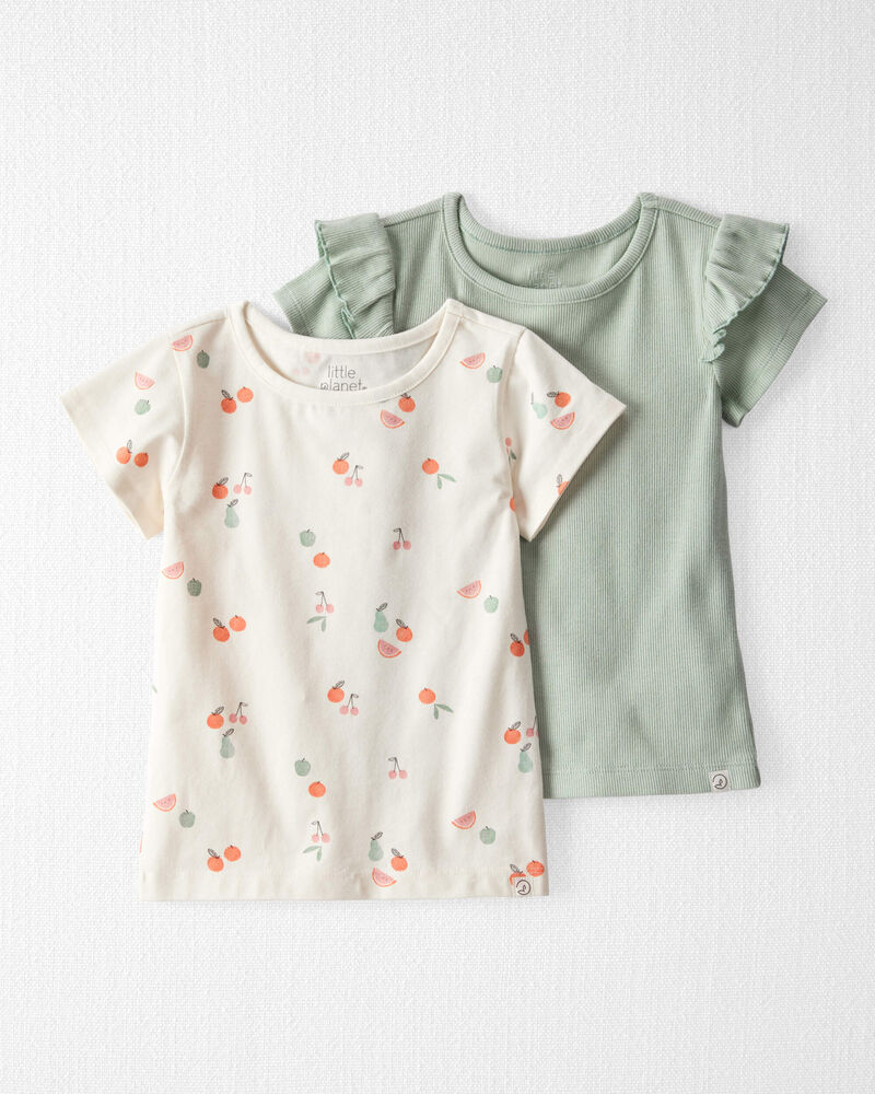 Toddler 2-Pack Organic Cotton Tees, image 1 of 5 slides