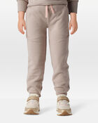 Toddler Girl 2-Piece Daydream Fleece Quarter-Zip Sweatshirt & Joggers Set - Brown, image 7 of 8 slides