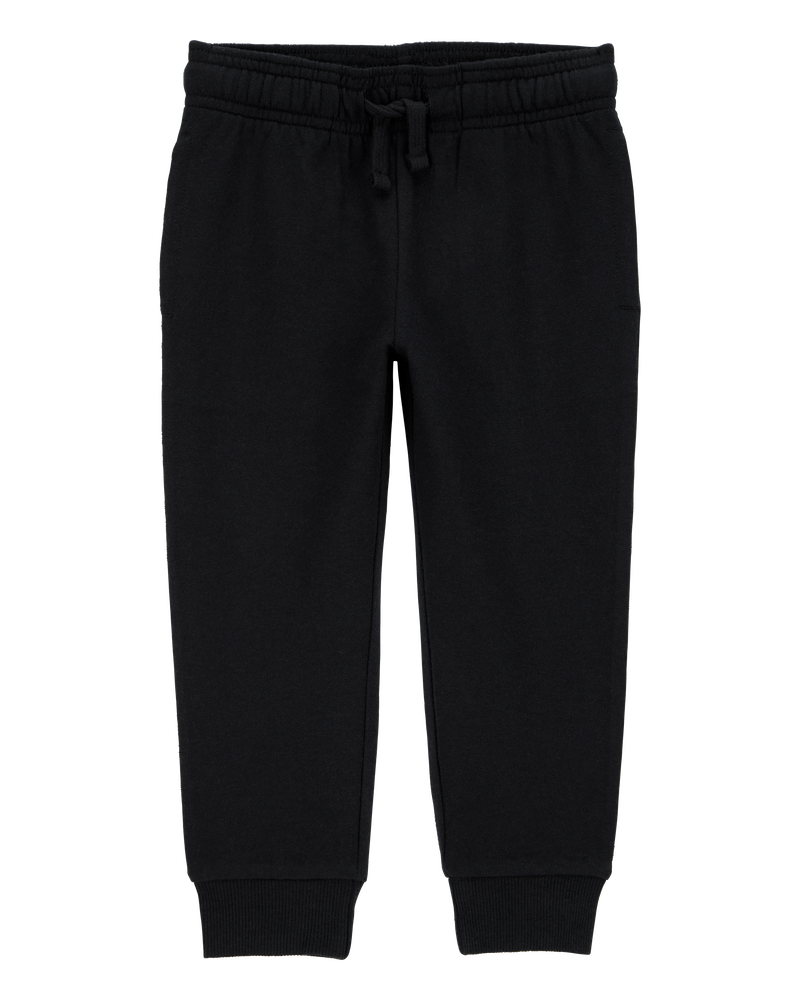 Toddler 2-Pack Pull-On Drawstring Joggers - Grey/Black, image 5 of 13 slides