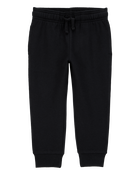 Toddler 2-Pack Pull-On Drawstring Joggers - Grey/Black, image 5 of 13 slides