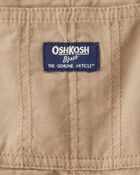 Toddler Lightweight Plaid-Lined Canvas Overalls - Khaki, image 3 of 4 slides