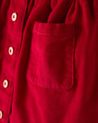 Toddler Girl Corduroy Skirt - Red, image 2 of 5 slides