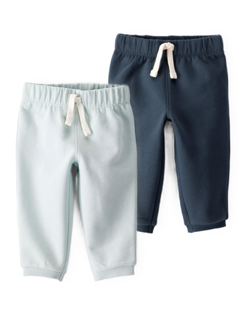 Baby Boy 2-Pack Daydream Fleece Pull-On Pants Set - Blue, 