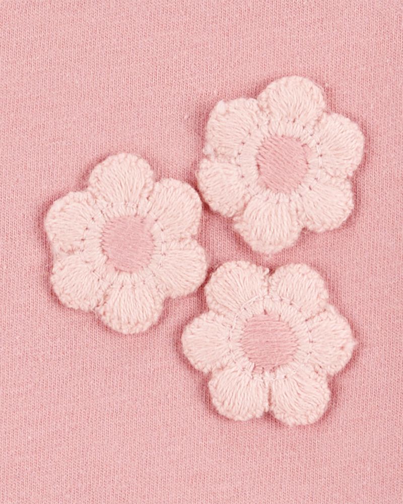 Toddler Girl Short-Sleeve Fashion Top - Pink, image 2 of 3 slides