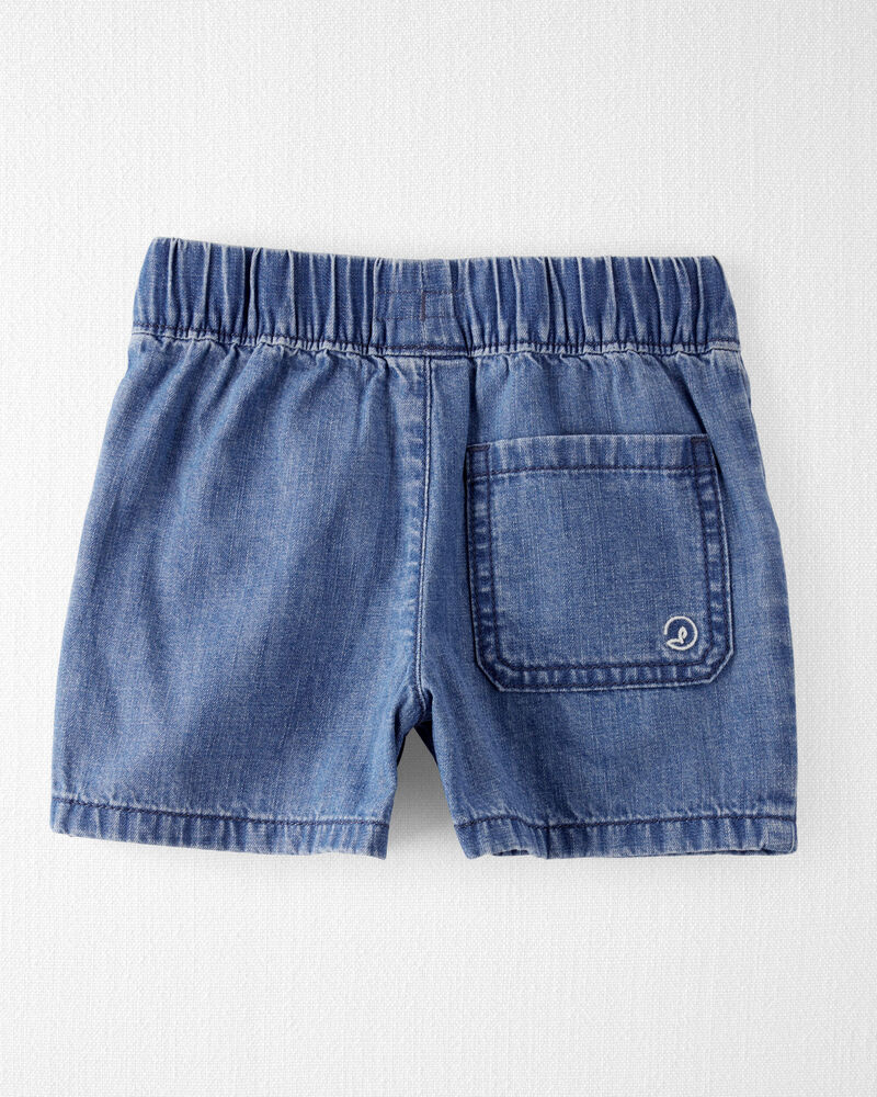 Toddler Organic Cotton Chambray Shorts, image 5 of 7 slides