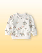 Baby Disney&copy; Winnie the Pooh French Terry Pullover Sweatshirt - White, image 1 of 4 slides