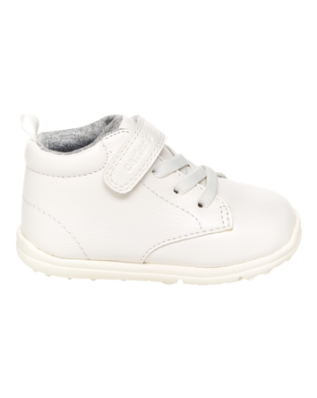 Boys Every Step&reg; First Walker High-Top Sneakers - White, 