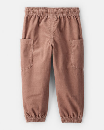 Baby Boy Corduroy Joggers - Brown, 