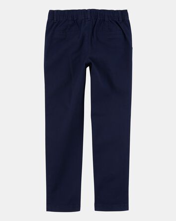 Girls Stretch Chino Uniform Pants - Navy, 