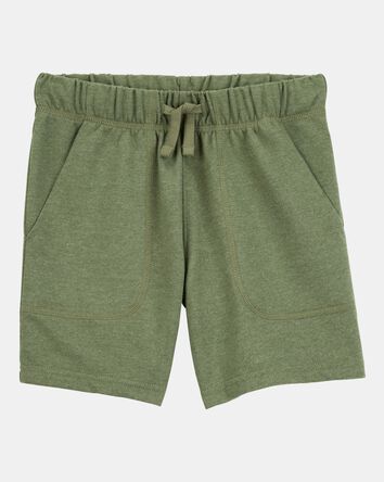 Boys Pull-On French Terry Shorts - Green, 