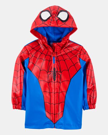 Toddler Boy Spider-Man Rain Jacket - Red, 