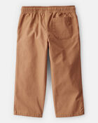 Toddler Boy Drawstring Pull-On Pants - Brown, image 2 of 4 slides