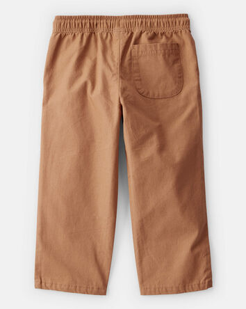 Toddler Boy Drawstring Pull-On Pants - Brown, 
