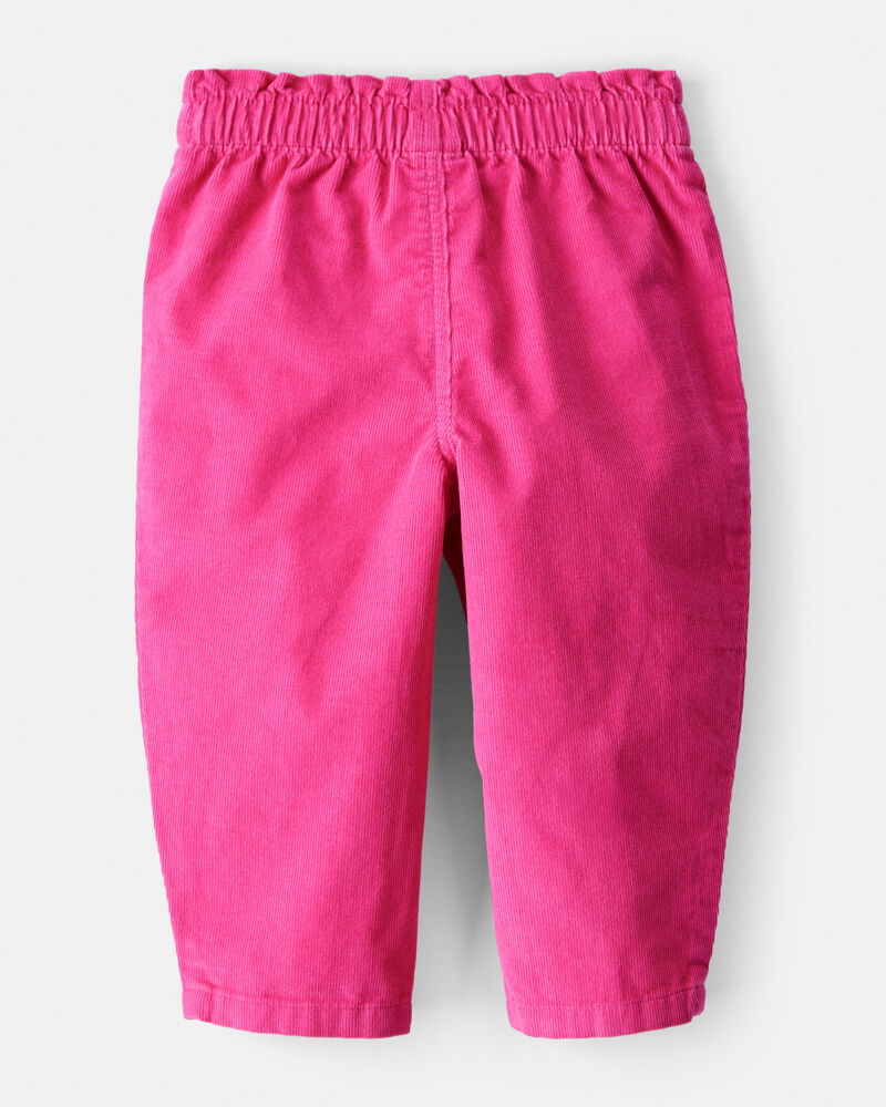 Baby Girl Heart Pocket Barrel Pants - Pink, image 2 of 4 slides