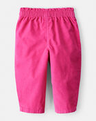 Baby Girl Heart Pocket Barrel Pants - Pink, image 2 of 4 slides