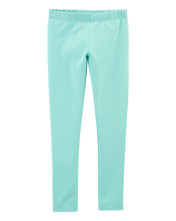 Girls Cotton Stretch Leggings, 