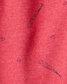 Baby Boy Baseball French Terry Jogger - Red, image 3 of 4 slides