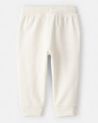 Baby Girl 2-Piece Hooded Zip-Up Jacket & Joggers Set - Cream, image 6 of 7 slides