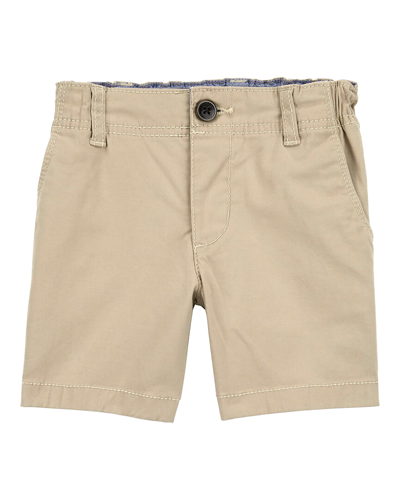 Baby Boy Stretch Chino Shorts - Khaki, image 1 of 4 slides