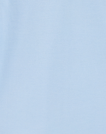 Boys Pique Uniform Polo Shirt - Light Blue, 