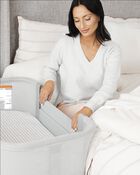 Cozy-Up 2-in-1 Bedside Sleeper & Bassinet Fitted Sheet - Grey Clouds, image 16 of 17 slides
