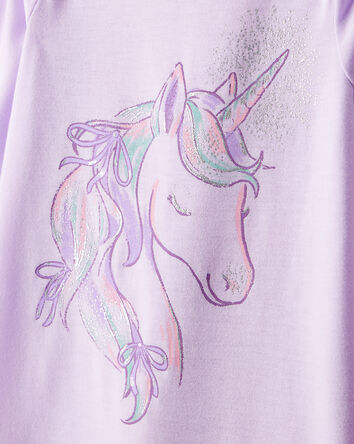 Girls 2-Pack Unicorn Nightgowns - Pink/Purple, 