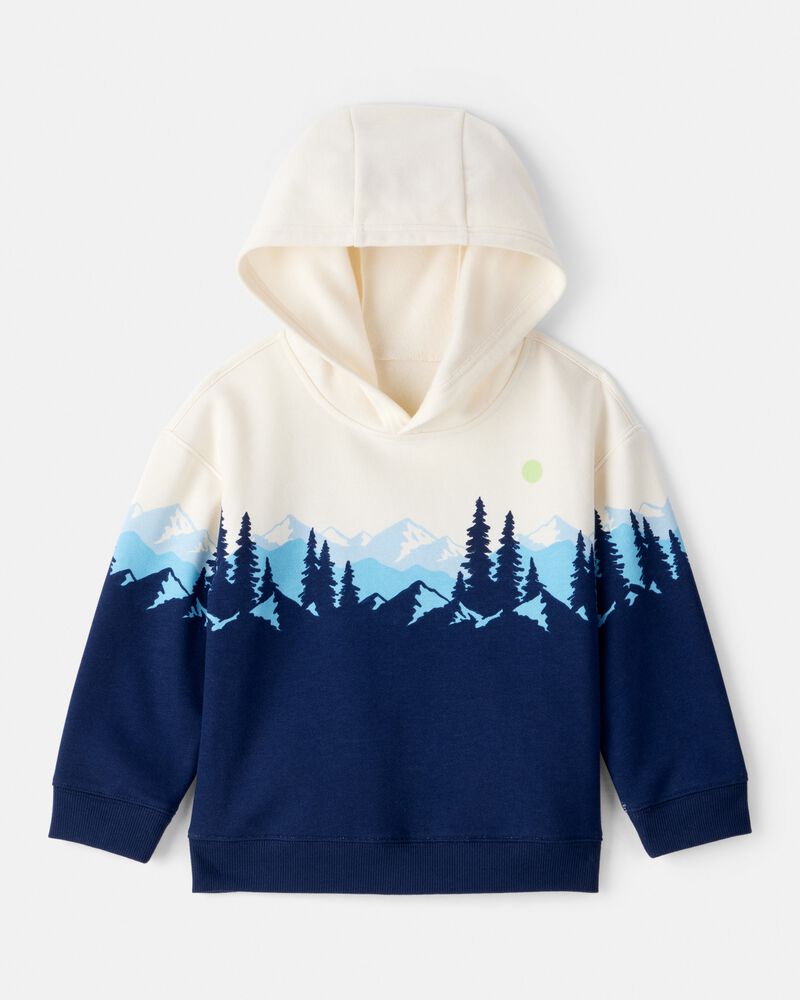 Toddler Boy DayDream Fleece Mountain Print Hoodie, image 1 of 3 slides
