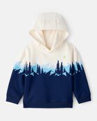 Toddler Boy DayDream Fleece Mountain Print Hoodie, image 1 of 3 slides