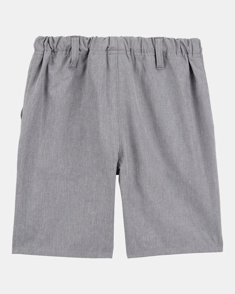 Kid 3-Pack Active Pull-On Uniform Shorts - Grey, image 3 of 4 slides