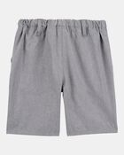 Kid 3-Pack Active Pull-On Uniform Shorts - Grey, image 3 of 4 slides