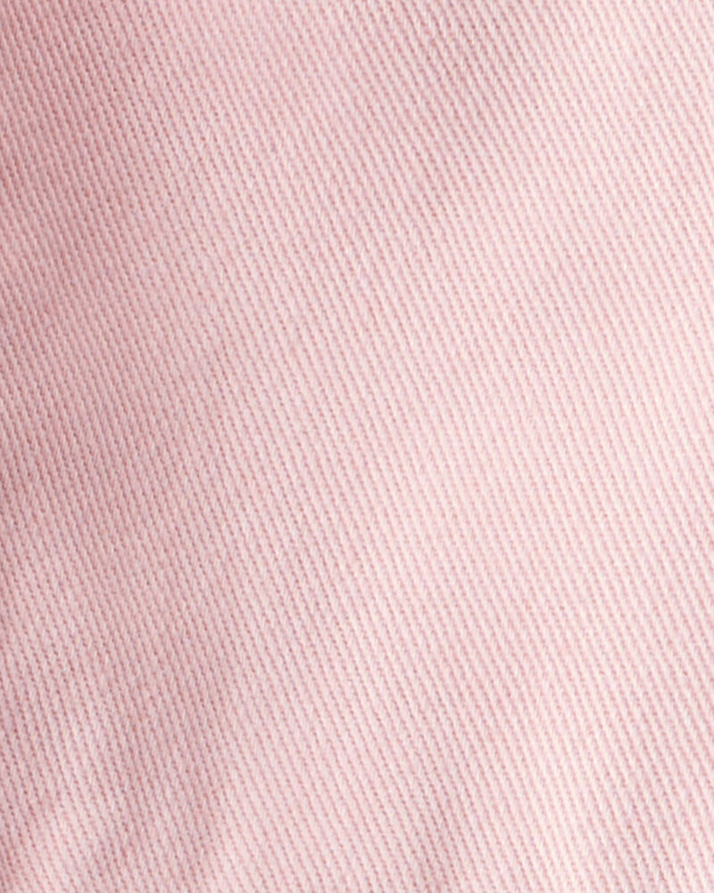 Baby Girl 2-Piece Polka Dot Top & Cotton Cargo Joggers Set - Pink, image 8 of 8 slides